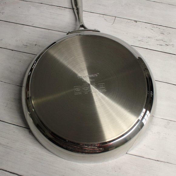 Tupperware Chef Series Non Stick 11" Fry Pan Stainless Steel Glass Cover - Picture 6 of 7
